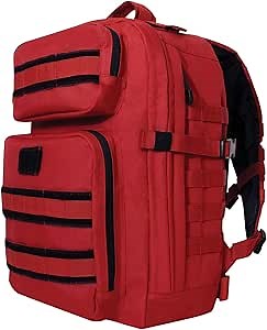 Rothco Fast Mover Tactical Backpack - Outdoor Hiking Pack for EDC Essential Gear (Red)