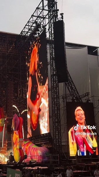 Pink in Stuttgart. Amazing Performance 🙌🏻 #pink #concert #live #tour #sowhat #pop #pinktour2024 #pinklive