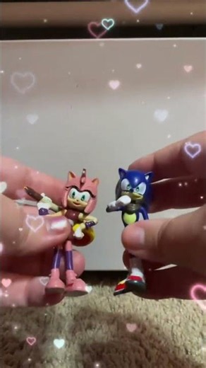 Sonic & Amy Are So Pretty Together Forever in Love Each Other With Hearts Beautiful 🩷💙😍😘✨💞 #sonamy