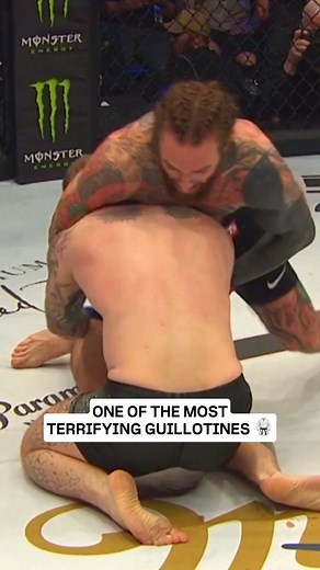 No Escape! Terrifying Guillotine by Aaron Chalmers 🐍💪 #Bellator #MMA #Submission | Bellator MMA