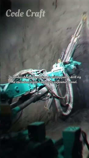Tunneling Jumbo Drill Rig Operation