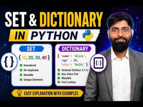 Python Set vs Dictionary Explained with Examples | Complete Beginner Guide