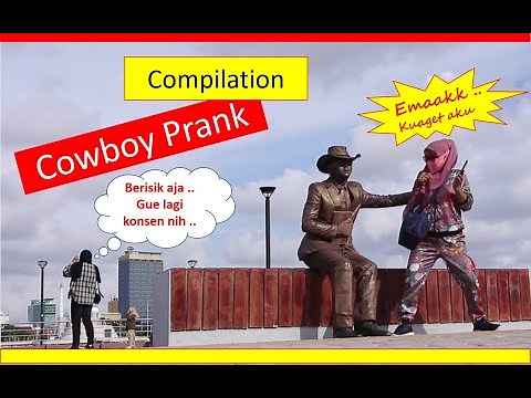 cowboy statue prank / best pranks ever in the world / funny prank / best cowboy prank