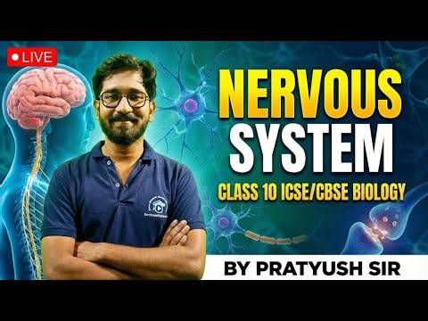 Nervous System (Control & Coordination in animals) by Pratyush Sir | Class 10|CBSE & ICSE|Board 2026