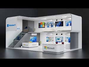 Blender Modeling Tutorial Beginner - Create An Exhibition Stand