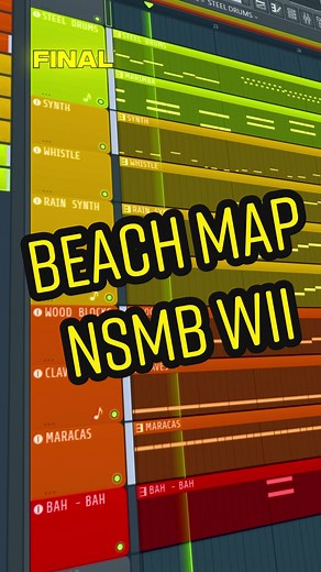 Steel Drum Beach Map NSMB WII Remake