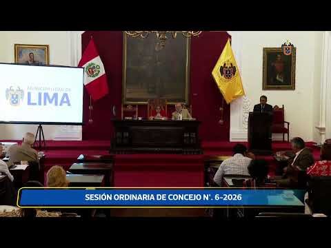 Sesión Ordinaria de Concejo n°. 6-2026 | 26 de marzo