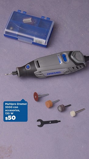 3.9K views · 61 reactions | Conoce el Multipro Dremel 3000, la herramienta todo en uno para esculpir, pulir, cortar ¡y mucho más! 朗 Alcanza el nivel más alto de precisión en cada proyecto gracias a sus increíbles y variados accesorios, perfectos para bricolaje y manualidades.✨ Acércate hoy a Ferrisariato y consigue el tuyo, a menor precio. *Válido hasta el 30 de septiembre. Stock está sujeto a la disponibilidad de la tienda. | Ferrisariato | Facebook