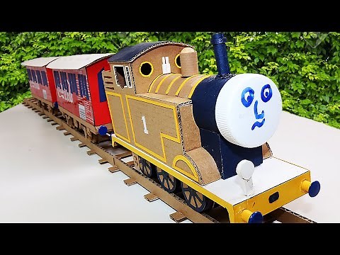 How To Make a Cardboard Thomas Train At Home