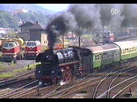 Deutsche Reichsbahn - Dampflok 01 2137-6 u. 01 1531-1 in Saalfeld (Saale) - DR 1993