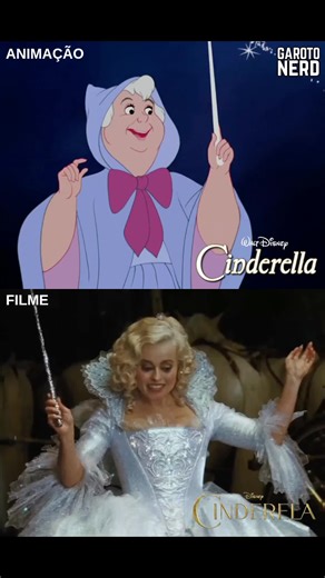 Fada Madrinha animação vs Live-Action #disney #cinderella #DisneyPlus #disneyprincesses #fada