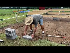 Tiny house foundation (pier and beam)
