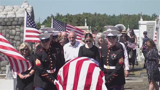 After 82 years a Marine's remains are laid to rest