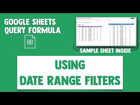Google Sheets Query Dates for Dashboards - Query Formula Function