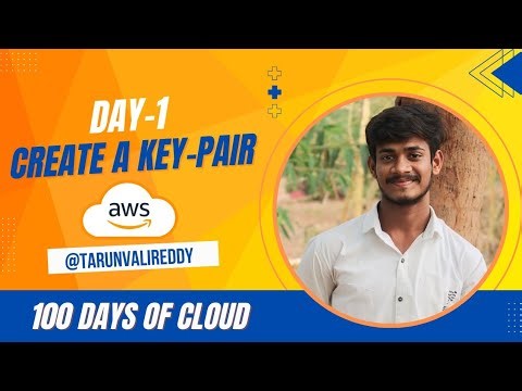 Day-1 : How to create a Key-Pair Using AWS CLI | 100 Days Of Cloud | Kode Kloud | Tarun Valireddy