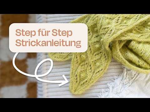 Mini Schal Strickanleitung + Strick-Charts und Techniken erklärt 🧶