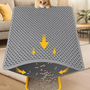 Waterproof Cat Litter Mat: Double Layer Honeycomb Design, Easy Clean - Etsy