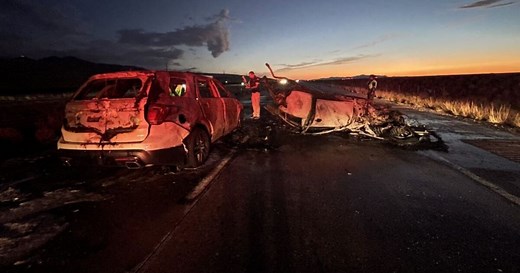 Fiery crash on I-80 in Salt Lake City leaves one dead