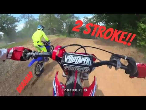 First time riding my 2006 CR125R on the Track!!! (muddy Waters MX)