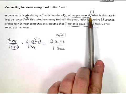Converting between compound units: Basic