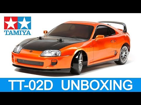 UNBOXING | Tamiya TT-02D Drift Spec Chassis Toyota Supra Kit #tt02d #rcdriftcar #toyotasupra
