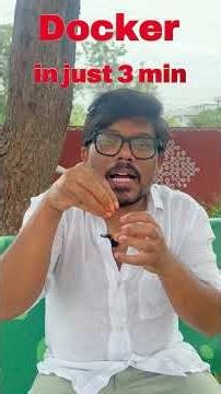 తెలుగు లో Docker Explained in 3 min #docker #telugu #information #python #corporate #software #trend