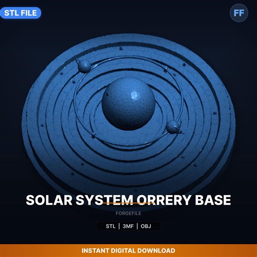 Solar System Orrery Base STL File | STEM Learning Tool | 3D Print Download - Etsy Australia