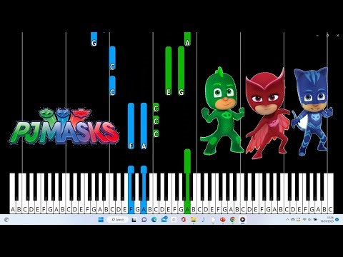 PJ Masks Theme Piano Tutorial