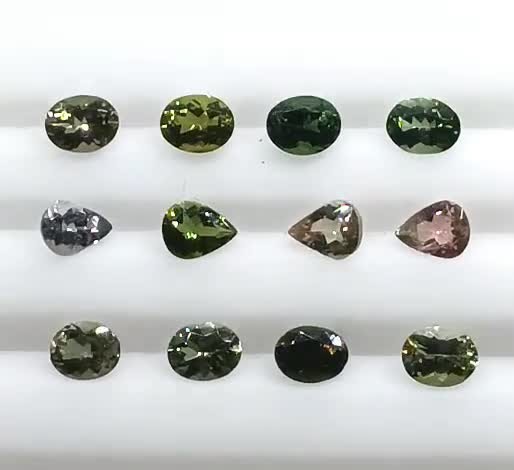 Multi-color Tourmaline Oval & Pear Cut Gemstones - Etsy