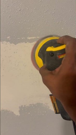 Using a Dewalt orbital sander as a drywall sander. Hey it works #diy #cheap