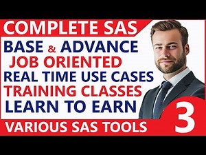 SAS Programming Tutorial For Beginners👌 Introduction To All SAS Tools & How to Install 👍Video - 3