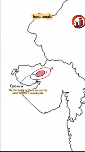 Understanding Isoseismals – Mapping Earthquake Intensity 📍🌍 #shorts #shortsfeed