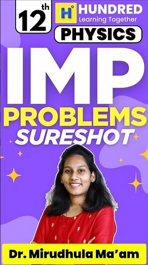 12th Physics | Important Problems Sure shot ,💪#12thphysics