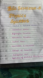 BSC semester 5th physics syllabus ll 3rd year semester 5th physics syllabus 2025