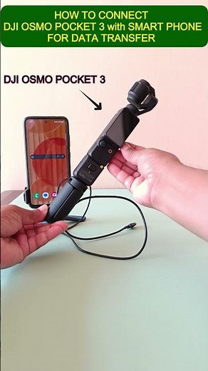 How to Transfer Files from DJI Osmo Pocket to Your Smartphone | DJI OSMO POCKET 3 #shortsfeed