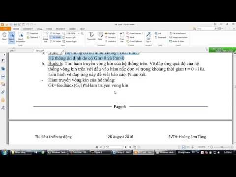 [Matlab] KHẢO SÁT TÍNH ỔN ĐỊNH CỦA HỆ THỐNG DÙNG TIÊU CHUẨN BODE - TN DKTD