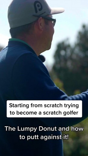 The lumpy donut and how to putt against it! #golf #golftiktok #golftok