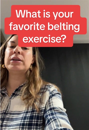 Ella giving us an incredible demonstration of her favorite belting exercise. And you? Have you tried this one? #belting