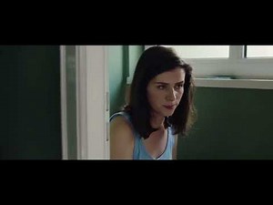 German girl using toilet