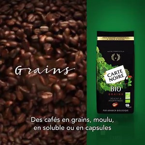 Chez nous, le café BIO se déguste moulu, en capsules, en dosettes, en grains ou en soluble ! Profitez de notre gamme complète labellisée AB ! ;) Retrouvez la gamme ici : https://www.cartenoire.fr/bio :) | Carte Noire France