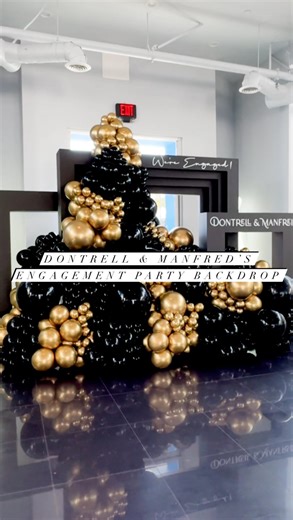A gorgeous photo op backdrop for Dontrell & Manfred’s Engagement Party ✨ We had an awesome time designing this couple’s engagement party from a gorgeous welcome display, balloons, backdrops, and table decor! Wait to see this party come to life 🙌 Dm us today @thesimpleluxeevents to inquire and book your special occasion from engagements, weddings, birthdays, corporate and company release parties! Love our quality of backdrops and props? DM our builds @thesimpleluxebuilds to inquire and purchase!
