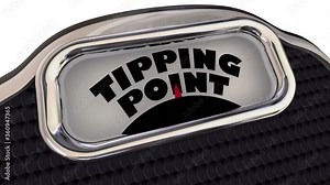 Tipping Point Scale Final Trigger Point Level Amount Words 3d Animation