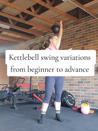 6 kettlebell swing variations from beginner to advance. When starting out it's easy to think that lighter is better when developing swing form, but this is not necessarily true with kettlebells. Lighter loads can limit proper mechanics. A moderate weight often provides the necessary counterbalance & tension needed to stabilise the shoulder, hinge correctly & generate force. Note - anything overhead (eg presses or lateral swing as per video, is ALWAYS recommended to start light and develop should