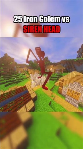 25 Iron Golem vs SIREN HEAD