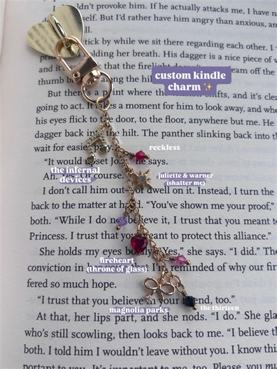 Crescent Jewels | custom kindle charm with all of our customer’s favourites ❤️‍🔥✨🎵 have you read any of the books here represented on this kindle charm?... | Instagram