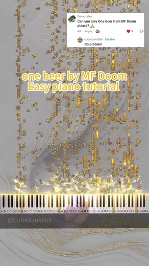 One Beer by MF Doom: Easy Piano Tutorial