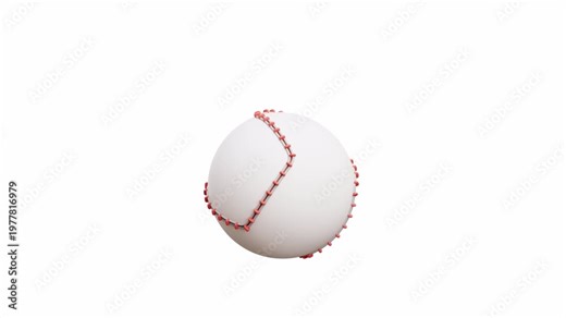 3d animation baseball bouncing sport game ball loop