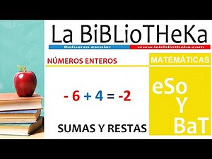 SUMAS y RESTAS de números ENTEROS. 👍✔ SECUNDARIA