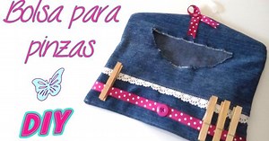 Bolsa para pinzas de ropa, ¡reciclamos!