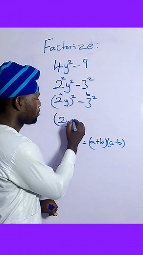 Factorization by difference of two squares | Abayomi WAEC Maths Class